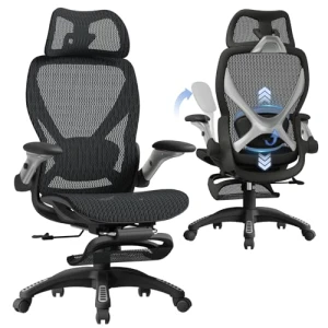Ergonomic Mesh Office Chair with Footrest — Smart Chairs, ELABEST