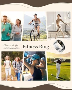 Fitness Health Tracker Ring — Smart Ring, Fvtga