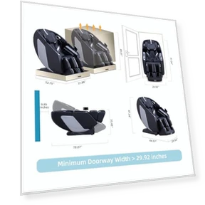 Full Body Massage Chair with Zero Gravity, Extendable Footrest, SL Track, 15 Modes, AI Voice Control, Yoga Stretch, Foot... — Beds & Tables, MassaMAX