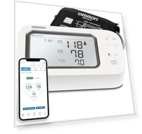 Gold Blood Pressure Monitor for Home Use & Upper Arm Blood Pressure Cuff — Blood Pressure Monitors, Omron