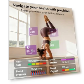 Health Fitness Tracker with Blood Oxygen Monitor, Heart Rate, Blood Pressure, and Sleep Tracking — Smartwatches, MorePro