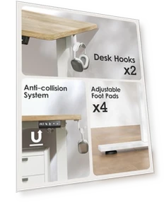 Height Adjustable Electric Standing Desk — Monitor Stands, TIQLAB
