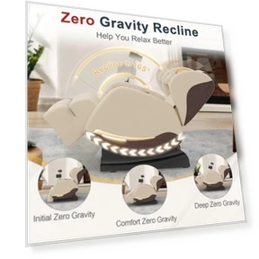 Massage Chair Recliner with Zero Gravity, Full Body Massage, Heating, and Bluetooth — Massage Equipment, yewglen