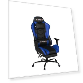Massage Gaming Chair with Footrest — Gaming Chairs, ECOTOUGE