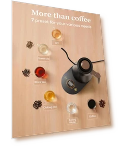 Smart Electric Gooseneck Kettle with WiFi Control — Kettles & Tea Machines, IntreLife