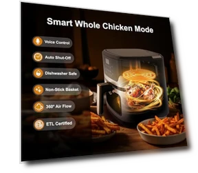 SmartVoice 6-in-1 Air Fryer — Air Fryers, Emerson