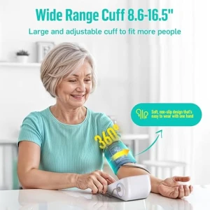 Upper Arm Blood Pressure Monitor with Wide Range Cuff — Blood Pressure Monitor, runstar