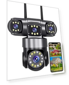 4-Lens Security Camera System — Outdoor Security Cameras, GUDFIDELIO