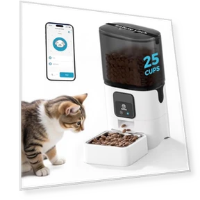 Automatic Cat Food Dispenser with Slow Feeding Mode — Automatic Feeders, PAPIFEED