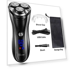 Electric Shaver Rotary Razor Beard Trimmer — Rotary, Hatteker