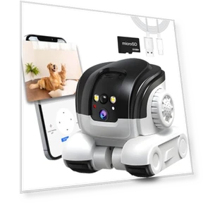 Movable Dual-Lens Indoor Pet Camera — Cameras & Monitors, OROMVO