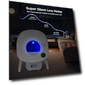 Self Cleaning Cat Litter Box — Waste Bins, Fsitego