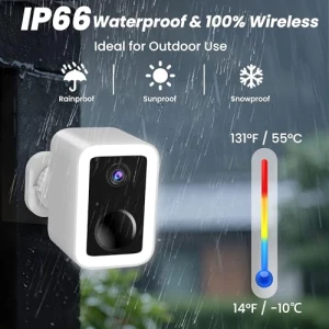 Wireless Outdoor Security Camera with Spotlight and Siren — Security Camera, vebiliki