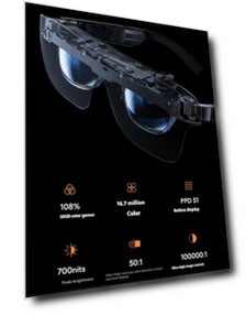 AR Smart Glasses with 188-inch Screen Display — Immersive Viewing, Meizu