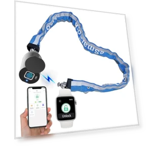 Fingerprint Bike Chain Lock — Chain, Dhiedas