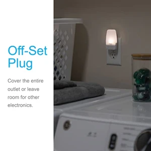 LED Night Light, Plug-in, Dusk to Dawn Sensor, Warm White, 2 Pack, GE