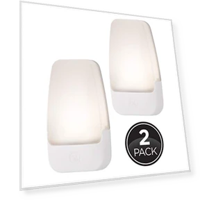 LED Night Light, Plug-in, Dusk to Dawn Sensor, Warm White, 2 Pack — Night Lights, GE