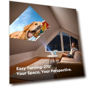 Mini Projector with WiFi6 and Two-Way Bluetooth5.4, 4K Smart 1080P Portable Outdoor Movie Projector with Android 13 &... — Home Theater Projectors, TOPTRO