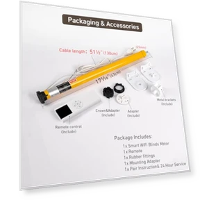 Smart WiFi Blinds Motor for 1.5-inch Tubes — Honeycomb, Rollerhouse