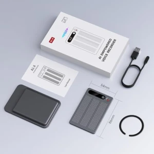 Voice Recorder with AI Transcription, Summarization, and Translation — Translator Device, Yorlu