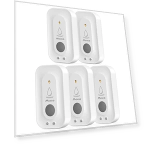Water Leak Detectors 5 Pack — Water Leak Detection Systems, Maxcio