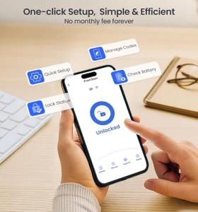 Built-in WiFi Fingerprint Smart Lock — Smart Lock, Veise