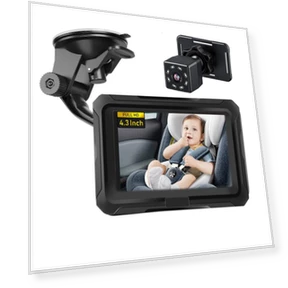 Car Baby Monitor with Infrared Night Vision — Rearview Cameras for Cars