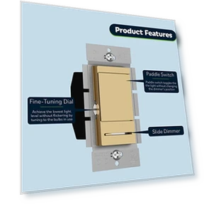 Dimmer Switch with Light Adjustment Slider — Light Dimmers, TOPGREENER