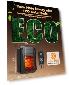 Heater with Thermostat and Smart App Remote — Portable Heating Solutions, SwSun