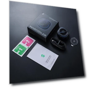 Magnetic Semiconductor Cooling Back Clip Phone Radiator — Cooling Pads & Fans, Black Shark