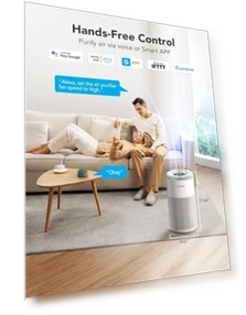 Smart Air Purifier for Large Rooms — Activated Carbon Air Purifiers, GoveeLife