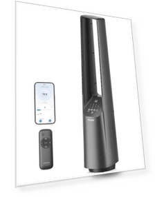 Smart Bladeless Tower Fan — Portable Cooling Solutions, PELONIS
