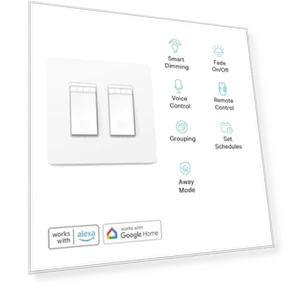 Smart Dimmer Switch 2-Gang — Light Dimmers, Kasa Smart