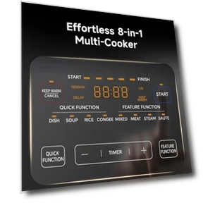8-in-1 Electric Pressure Cooker with Dual Pots — Electric Pressure Cookers, Midea