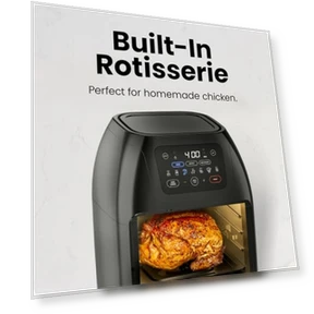 Multifunctional Digital Air Fryer with Rotisserie, Dehydrator, and Convection Oven — Air Fryers, Chefman