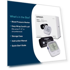 Silver Upper Arm Blood Pressure Monitor — Blood Pressure Monitors, Omron