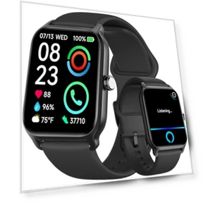 Smart Watch with Alexa, Bluetooth Calling, Health Monitoring, 105+ Sports Modes, IP68 Waterproof, Long Battery Life — Smartwatches, Fitpolo