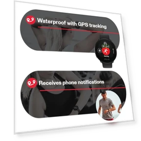 Water Resistant Health Tracker GPS Smartwatch with Fitness Monitoring Tools — Smartwatches, Polar