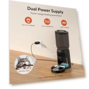 Automatic Cat Feeder with Dual HD Camera and Interactive Toy — Smart Pet Feeders, Centvicam