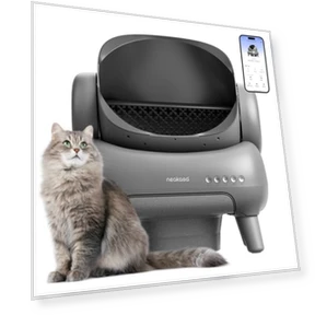 Open-Top Self Cleaning Cat Litter Box — Waste Bins, Neakasa