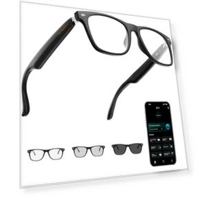 AI Smart Glasses with Chat GPT, Translation, Music Playback, and Hands-Free Calls — Smart Glasses, Giwbeiv