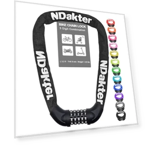 Combination Bike Chain Lock — Chain, NDakter