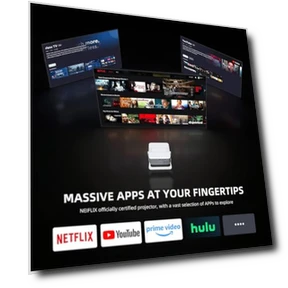 Mini Projector with WiFi 6 and Bluetooth 5.2 — Home Theater Projectors, Phigeek