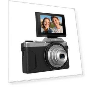 4K Vlogging Camera with Flip Screen — Compact Digital Cameras