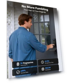 Built-in WiFi Smart Lock with Fingerprint, Keypad, and Voice Control — Electromagnetic Security Locks, Philips