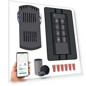 Universal Ceiling Fan Remote Control Kit — Ceiling Fan Wall Controls, Breeze Bay