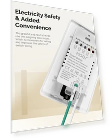 WiFi Smart Light Switch — Ceiling Fan Wall Controls, MOES
