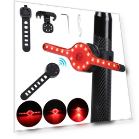 Wireless Remote Bike Turn Taillight — Bike Tail Lights, LAOTIE