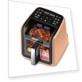 Air Fryer with Panoramic Window and Interior Light — Air Fryers, Gourmia