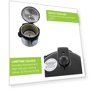 Smart Electric Pressure Cooker and Canner — Electric Pressure Cookers, NESCO